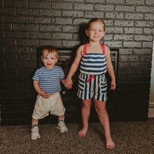 Aosta Aziel & Luca Toddler Boy Linen Cotton Blend White Knit‎ Shorts Size 2-3 Y